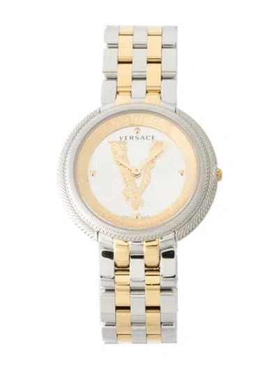 Pre-owned Versace Thea Watch, 38mm In Multi