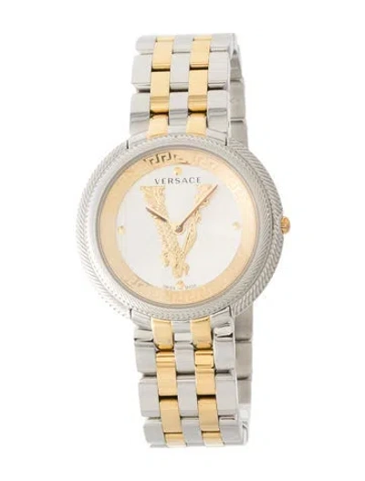 Pre-owned Versace Thea Watch, 38mm In Multi