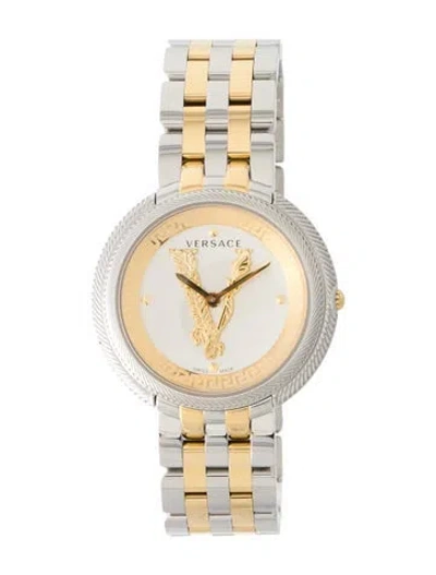 Pre-owned Versace Thea Watch, 38mm In Multi