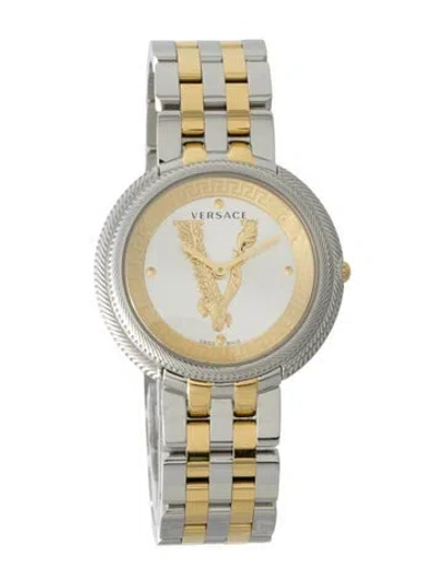 Pre-owned Versace Thea Watch, 38mm In Multi