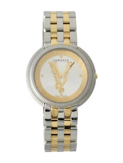 Pre-owned Versace Thea Watch, 38mm In Multi