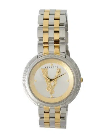 Pre-owned Versace Thea Watch, 38mm In Multi