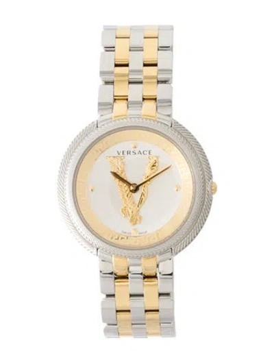 Pre-owned Versace Thea Watch, 38mm In Multi