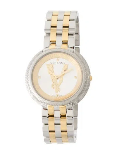 Pre-owned Versace Thea Watch, 38mm In Multi