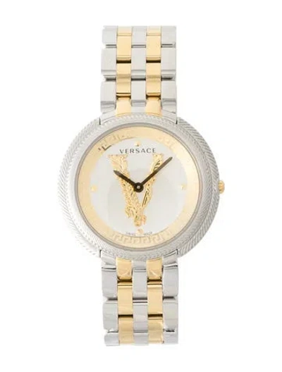 Pre-owned Versace Thea Watch, 38mm In Multi