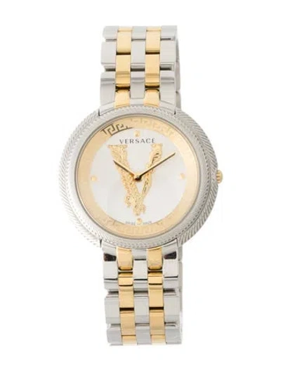 Pre-owned Versace Thea Watch, 38mm In Multi