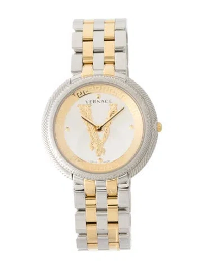 Pre-owned Versace Thea Watch, 38mm In Multi