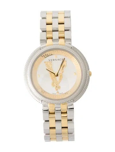 Pre-owned Versace Thea Watch, 38mm In Multi