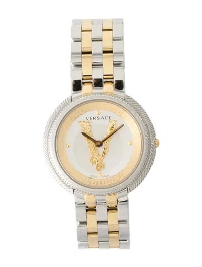 Pre-owned Versace Thea Watch, 38mm In Multi