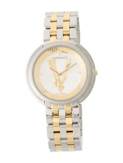 Pre-owned Versace Thea Watch, 38mm In Multi