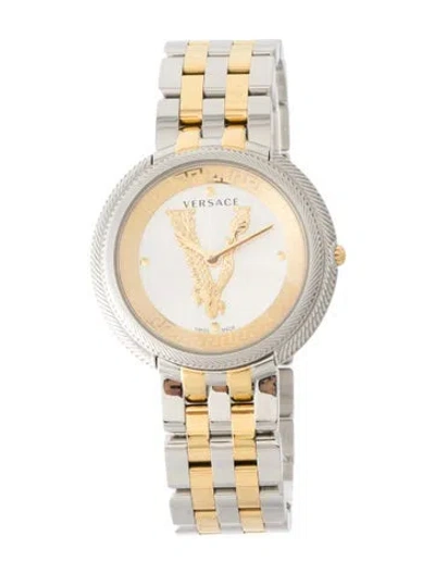 Pre-owned Versace Thea Watch, 38mm In Multi