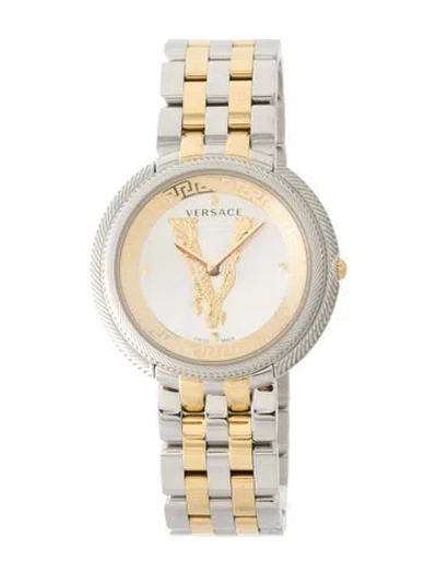 Pre-owned Versace Thea Watch, 38mm In Multi