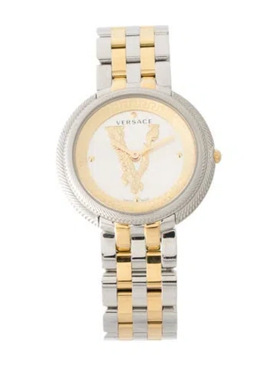 Pre-owned Versace Thea Watch, 38mm In Multi