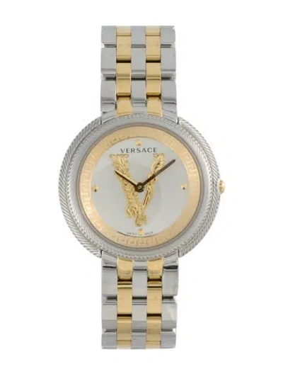 Pre-owned Versace Thea Watch, 38mm In Multi