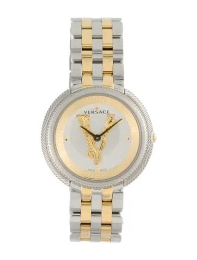 Pre-owned Versace Thea Watch, 38mm In Multi