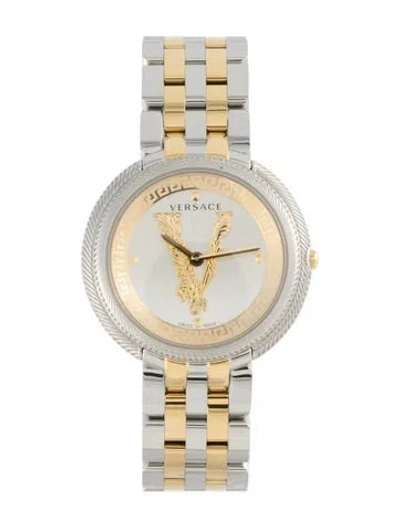 Pre-owned Versace Thea Watch, 38mm In Multi