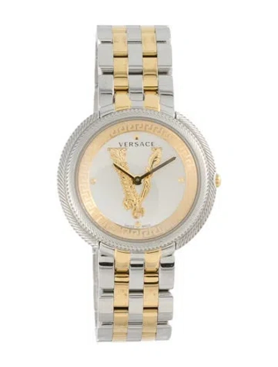 Pre-owned Versace Thea Watch, 38mm In Multi