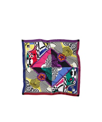 Versace Printed Silk Twill Scarf 90 Cm In Multi