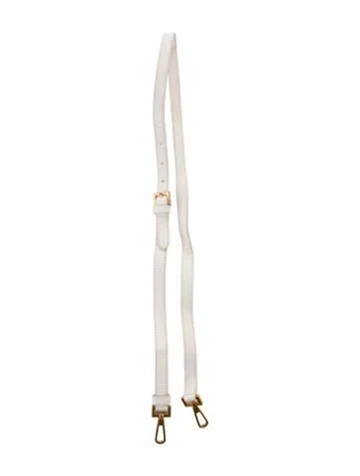 Pre-owned Versace Thin Adjustable Bag Strap In Neutral