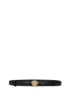 Versace Thin Belts Leather Black