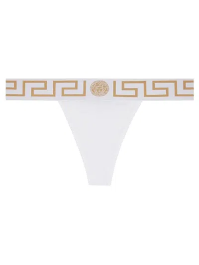 VERSACE VERSACE THONG WITH GREEK