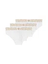 Versace Pack Of 3 Stretch Cotton Briefs In White