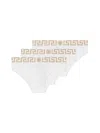 Versace Pack Of 3 Stretch Cotton Briefs In White