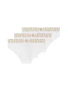 Versace Pack Of 3 Stretch Cotton Briefs In White
