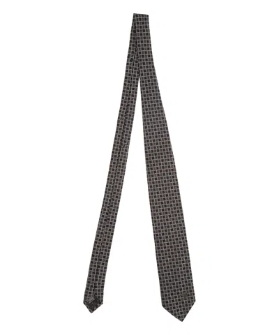 Versace Tie In Black