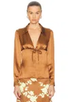 Versace Tie-front Blouse