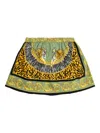Versace Tiger-print Skirt In Green