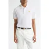Versace White Polo Shirt With Classic Collar And Medusa Embroidery On The Front In White