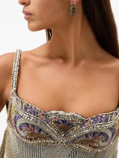 Versace Tivoli Earrings In Silver