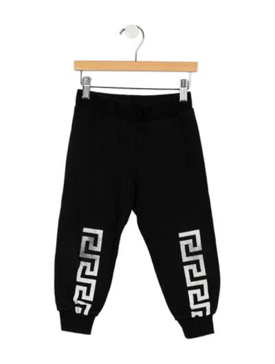 Pre-owned Versace Babies' Toddler Boys' Graphic Jogger In Black