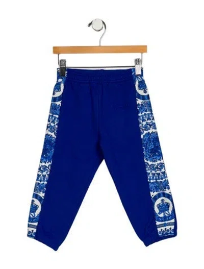 Pre-owned Versace Babies' Toddler Boys' Jogger Sweatpants W/tags In Blue