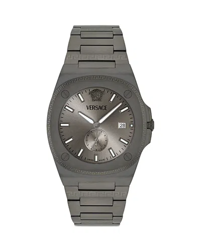 Versace Tolomeo Watch, 40mm In Gray