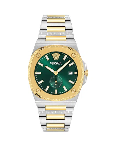 Versace Tolomeo Watch, 40mm In Gold