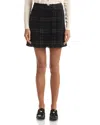Versace Check-pattern Mini Skirt In Black