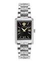Versace Tonneau Bracelet Watch In Metallic