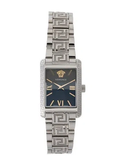 Pre-owned Versace Tonneau Watch, 23mm In Multi