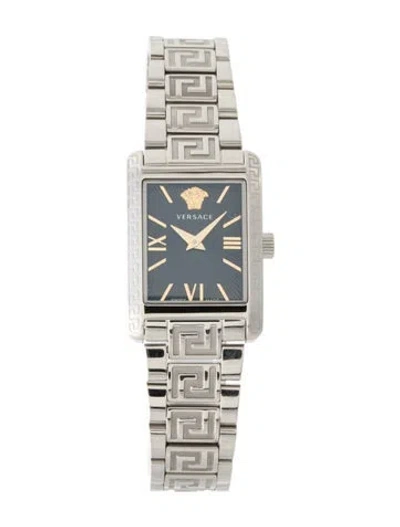 Pre-owned Versace Tonneau Watch, 23mm In Multi