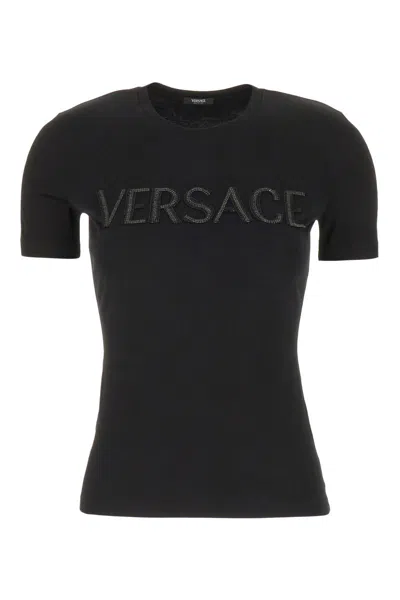 Versace T-shirt In Black