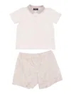 Versace Top And Bottom In Neutral