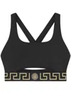 Versace Women's Logo Bikini Top In Black