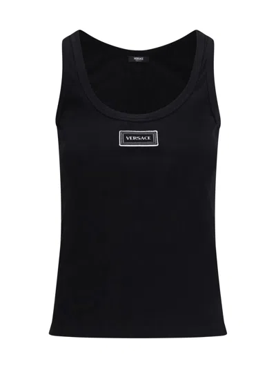 Versace Black Cotton Top