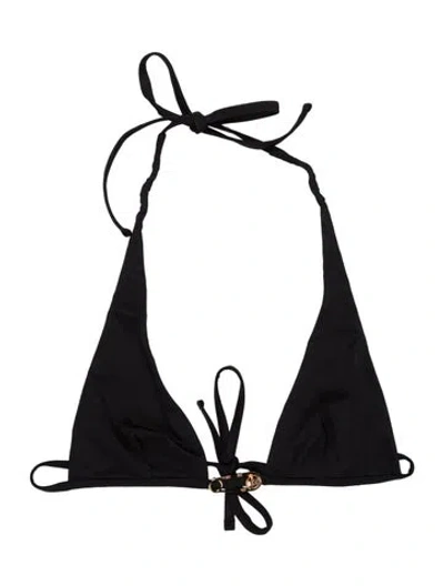 Pre-owned Versace Top In Black