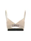 Versace Logo Patch Bra In Chiffon