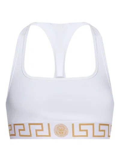 VERSACE GRECA BORDER SCOOP BRALETTE