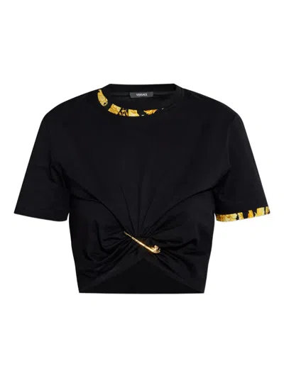 VERSACE TOP WITH SAFETY PIN