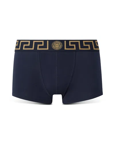 VERSACE TOPEKA COTTON LOW RISE LOGO TRUNKS